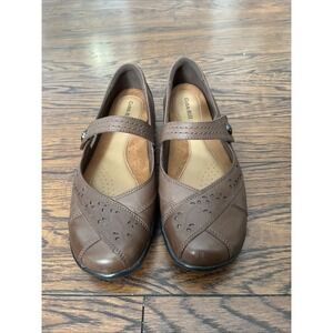 EUC Cobb Hill Shoes Womens 9.5 M Petra Mary Jane Brown Leather CAG26BR